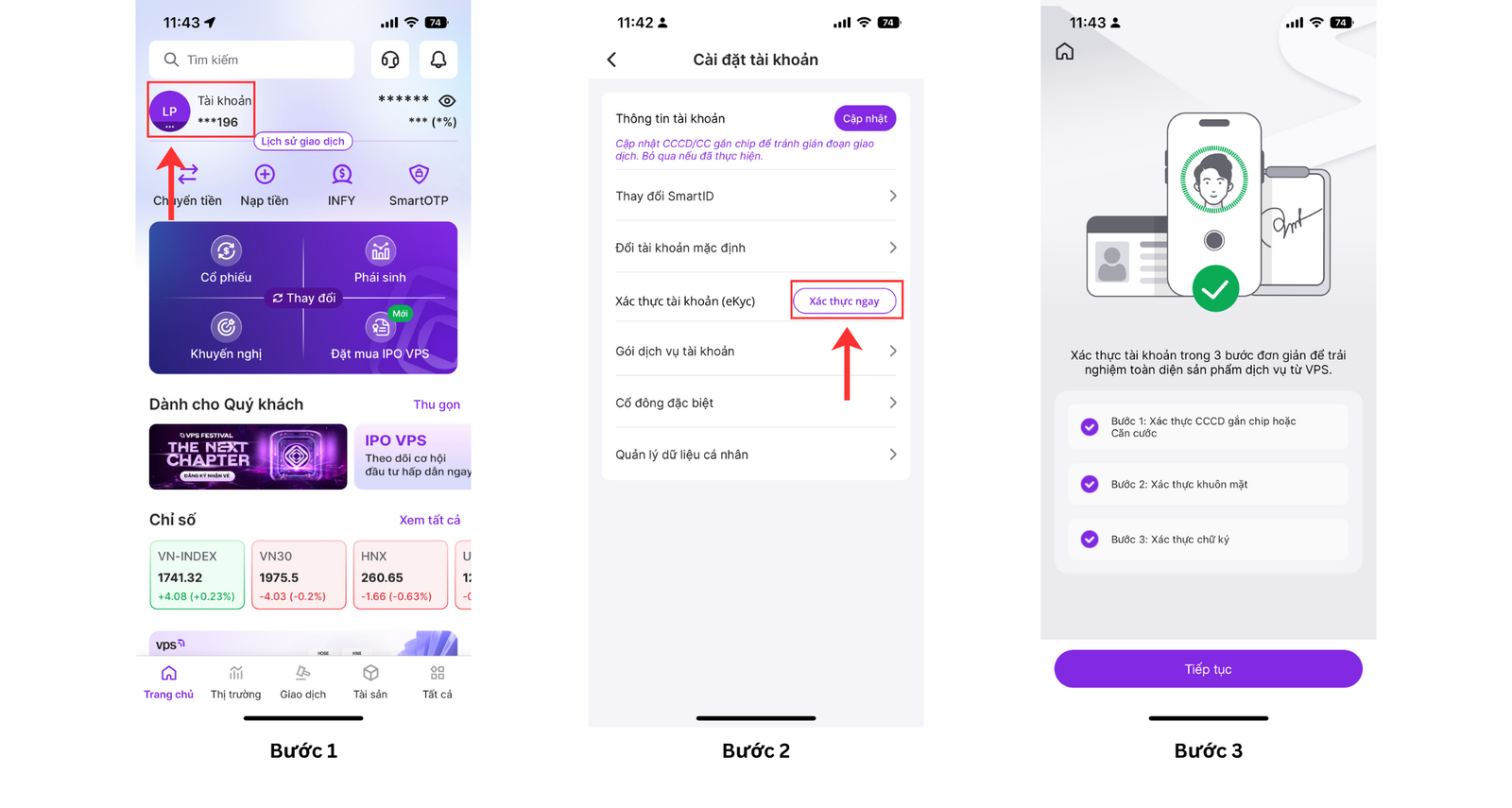 Xác thực tài khoản KYC